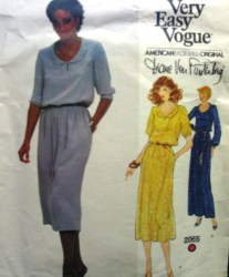 2065 Vogue Diane VON FURSTENBERG EZ BLOUSON DRESS LENGTHS PATTERN 8,10,12 choice